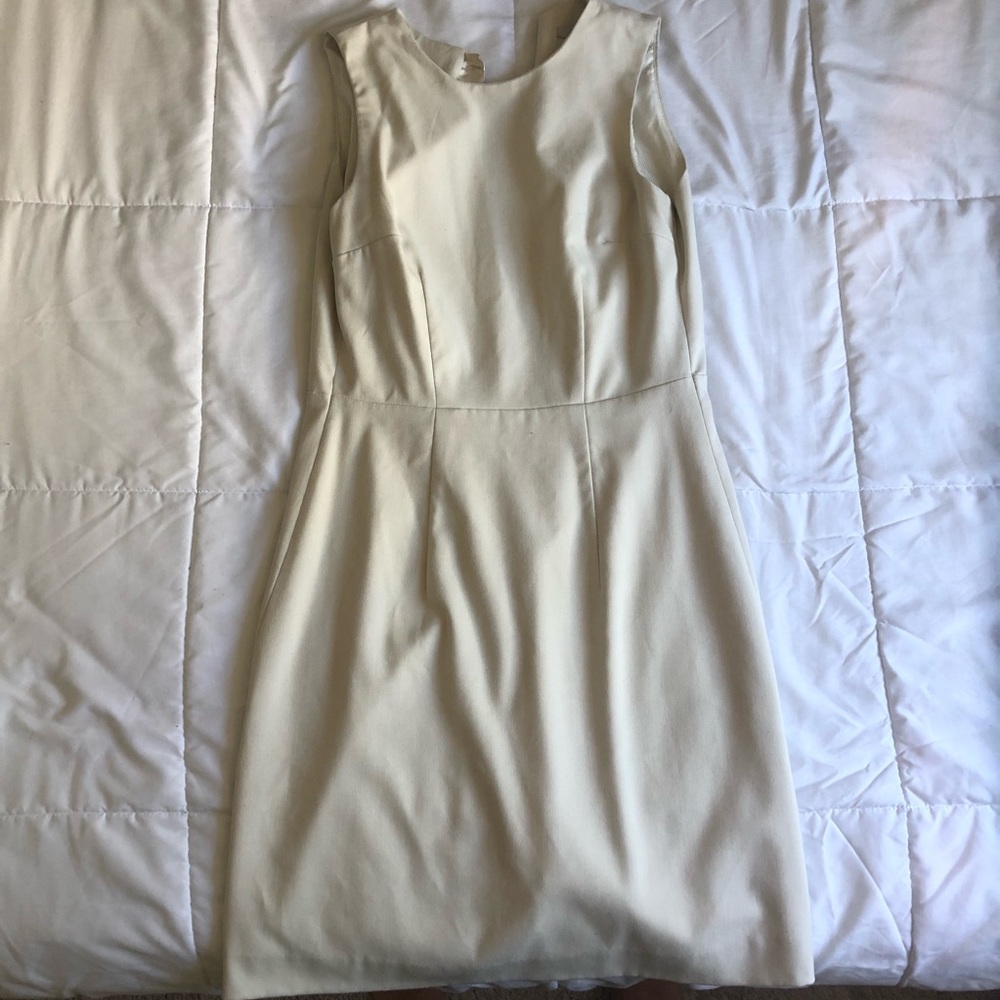 Beige Work Dress